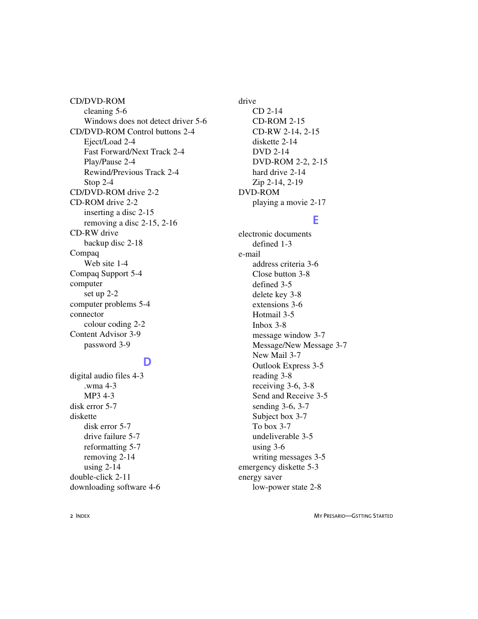 Compaq 4103TH User Manual | Page 69 / 73