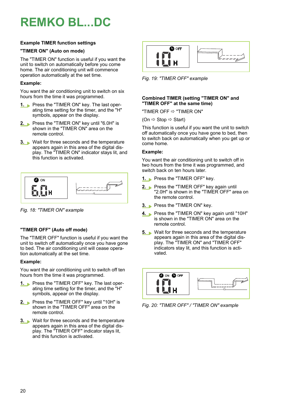 Remko bl...dc | REMKO BL 262 DC User Manual | Page 20 / 56