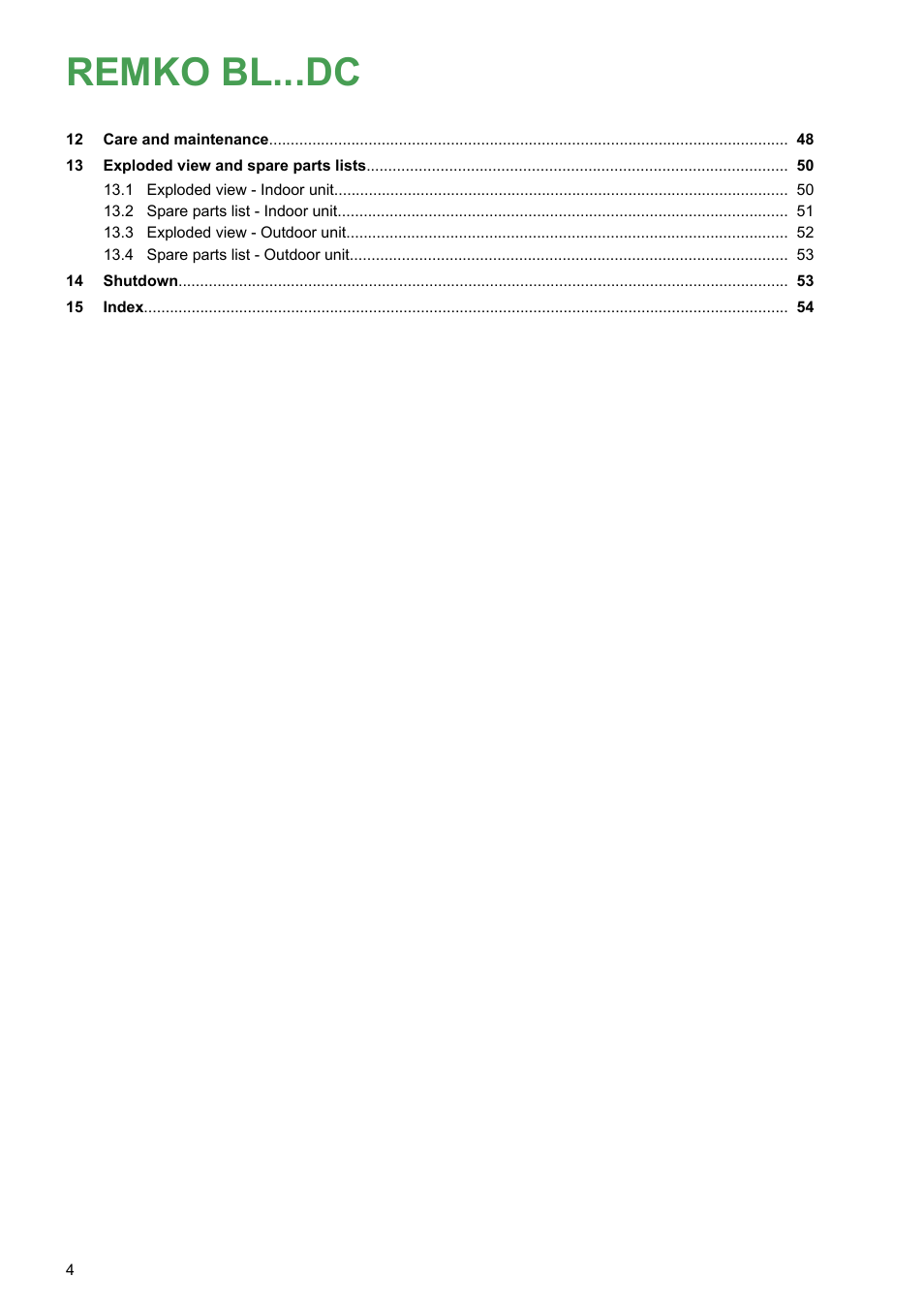 Remko bl...dc | REMKO BL 262 DC User Manual | Page 4 / 56