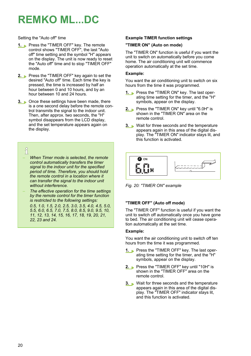 Remko ml...dc | REMKO ML 263 DC User Manual | Page 20 / 64