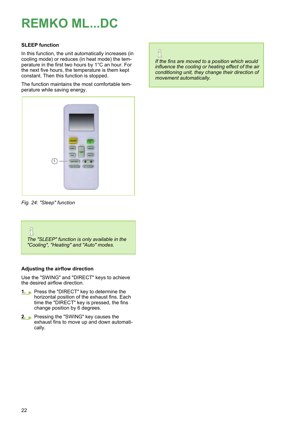 Remko ml...dc | REMKO ML 263 DC User Manual | Page 22 / 64