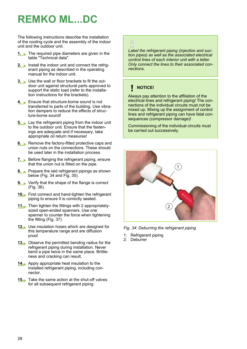 Remko ml...dc | REMKO ML 263 DC User Manual | Page 28 / 64