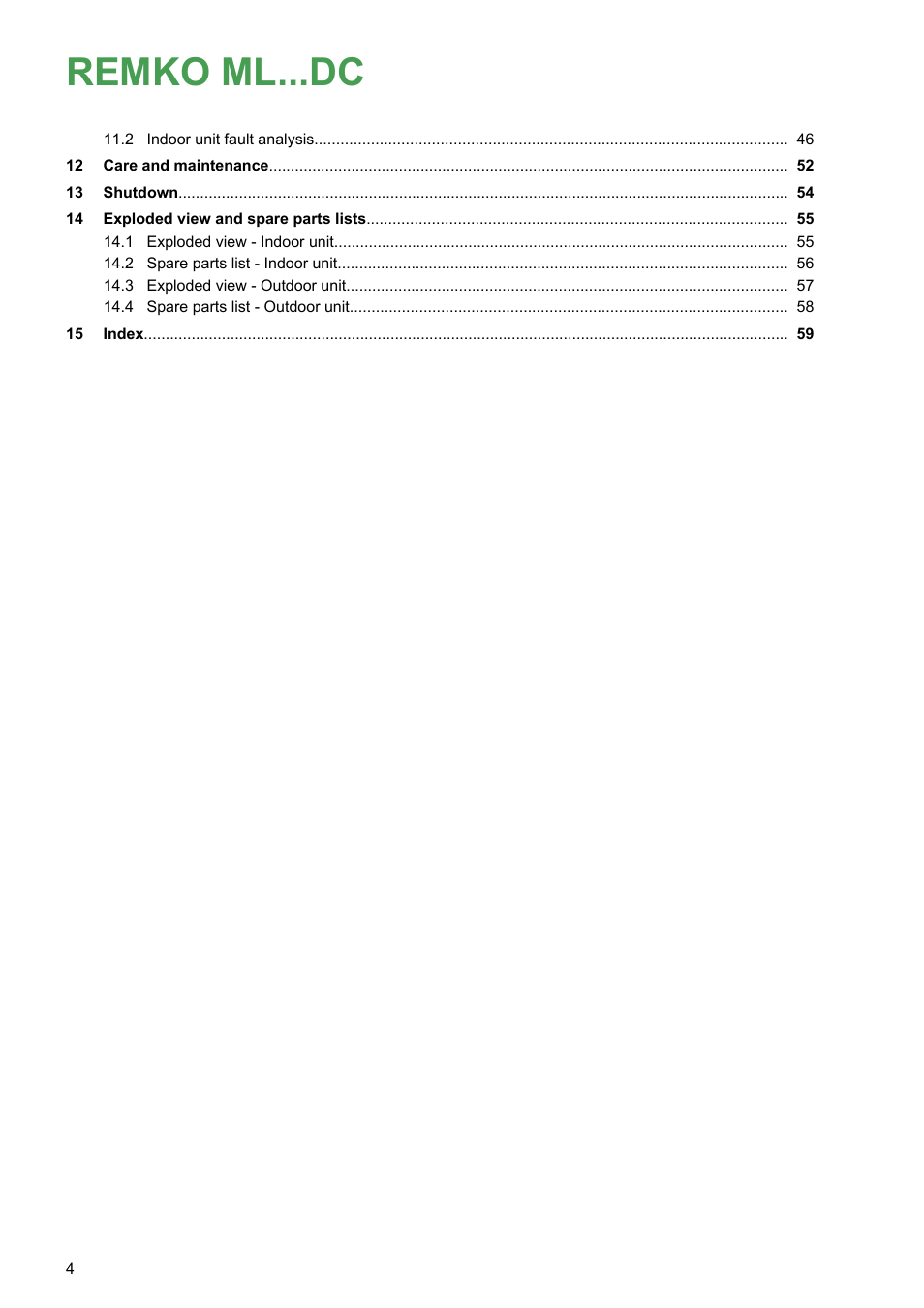 Remko ml...dc | REMKO ML 263 DC User Manual | Page 4 / 64