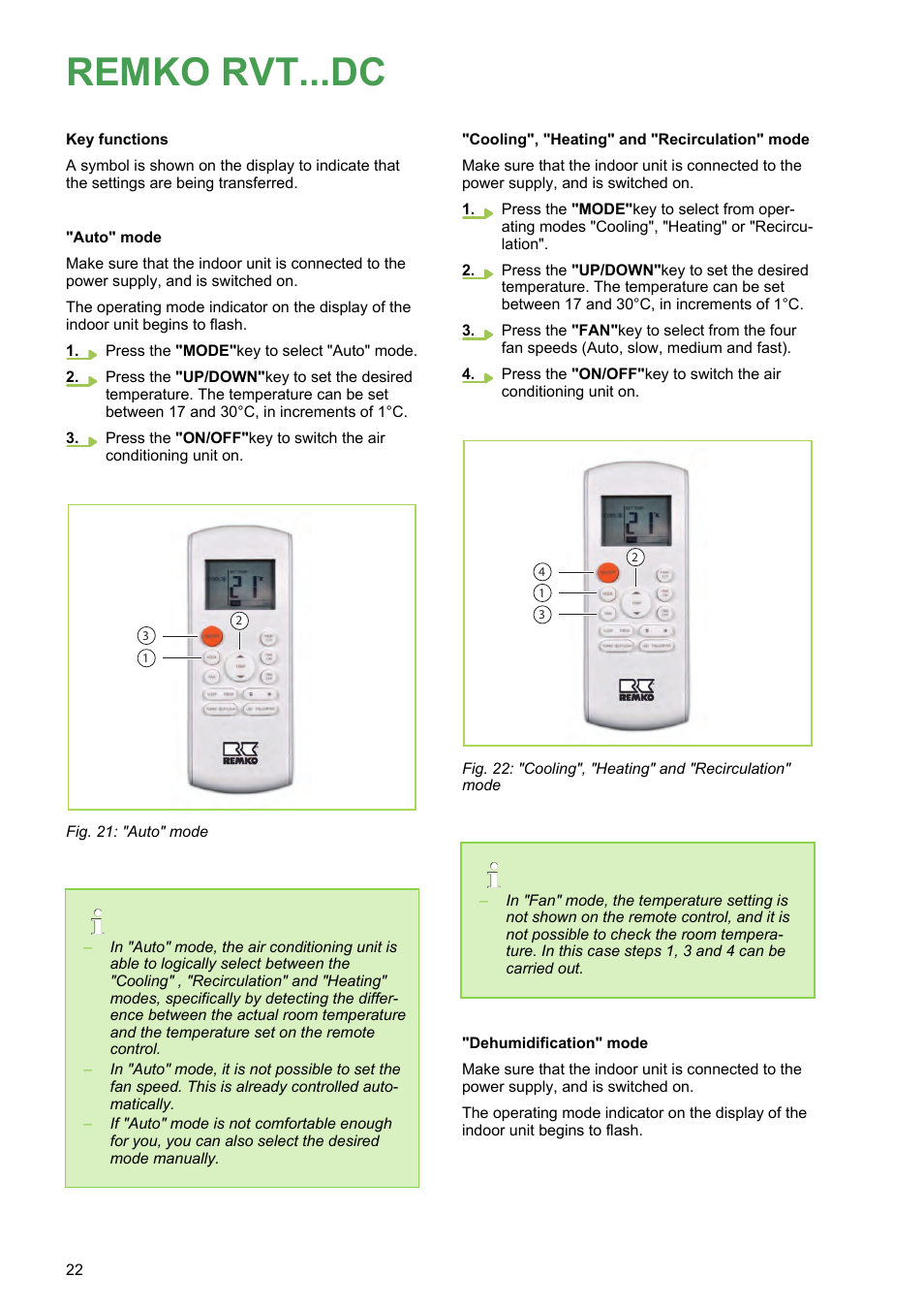 Remko rvt...dc | REMKO RVT 263 DC User Manual | Page 22 / 72
