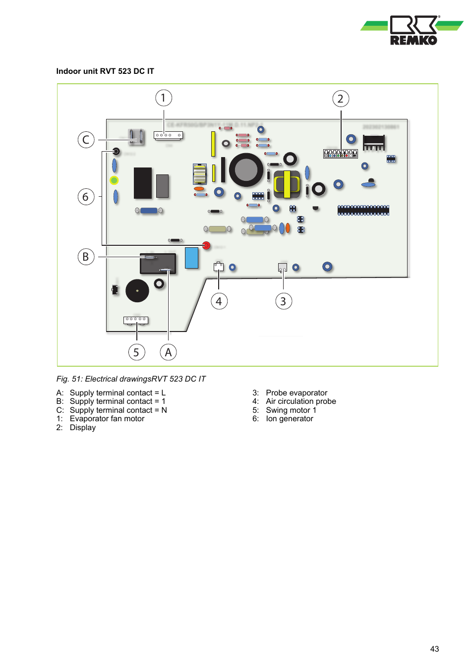 A1 3 b c 2 4 | REMKO RVT 263 DC User Manual | Page 43 / 72