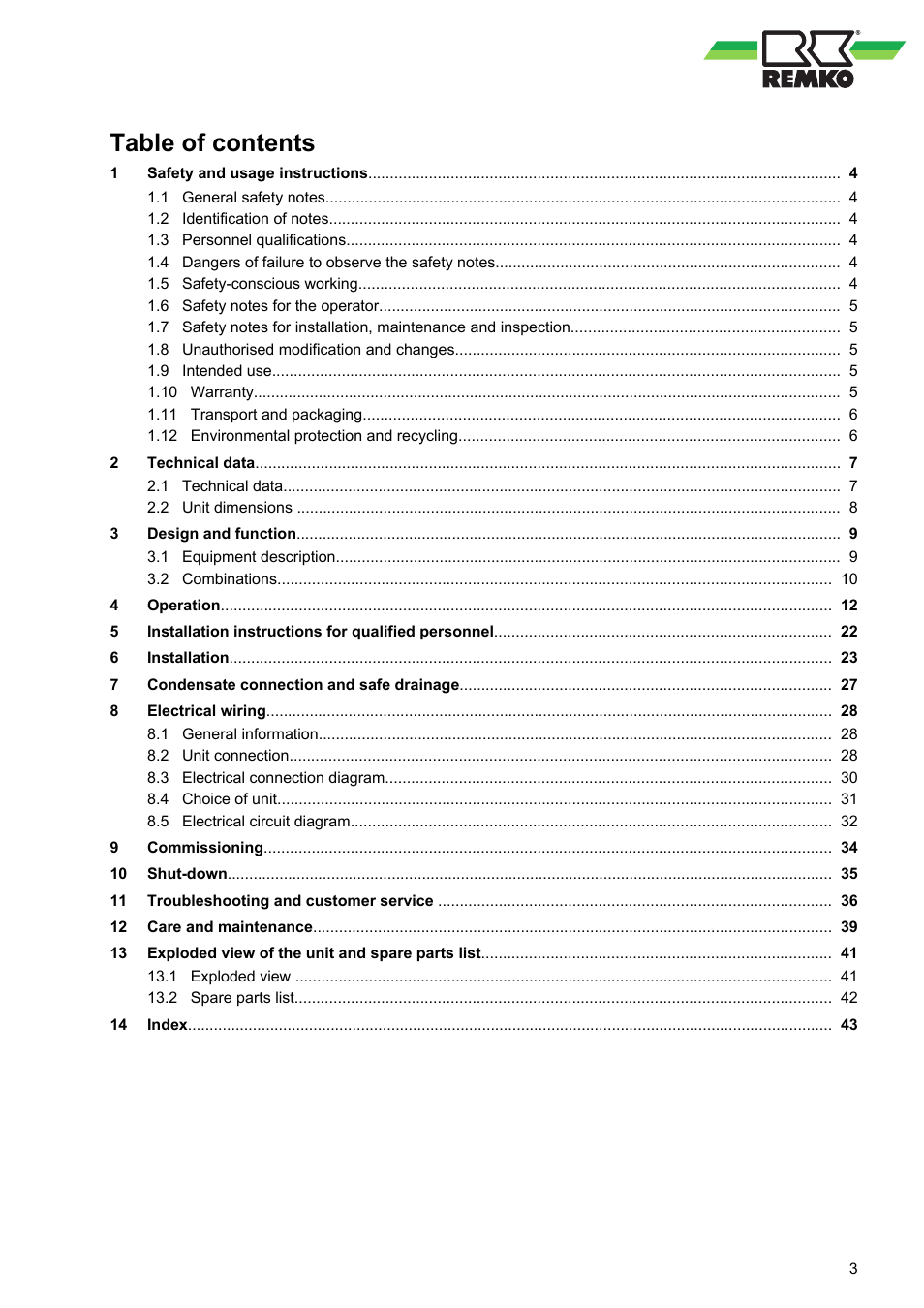 REMKO MXD 202 User Manual | Page 3 / 48