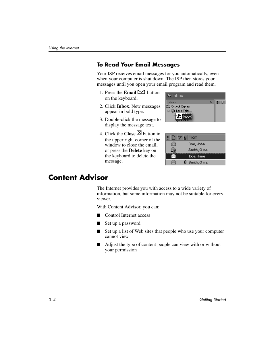 Content advisor | Compaq PRESARIO 6000 User Manual | Page 26 / 82