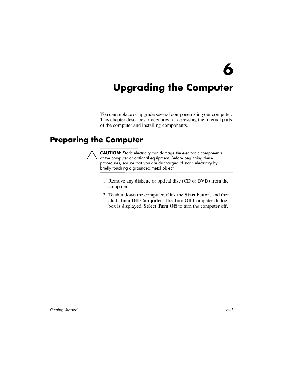 Upgrading the computer | Compaq PRESARIO 6000 User Manual | Page 57 / 82