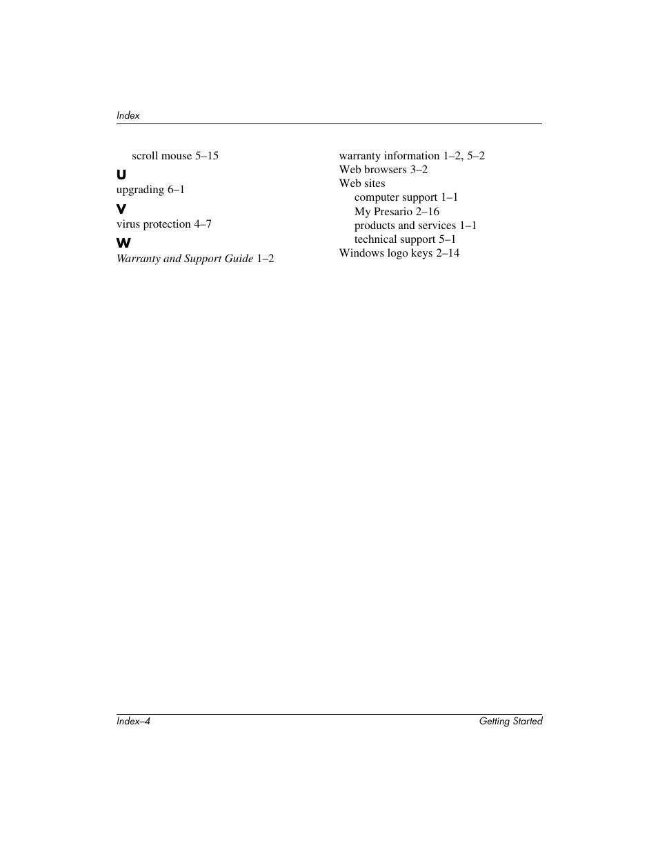 Compaq PRESARIO 6000 User Manual | Page 82 / 82