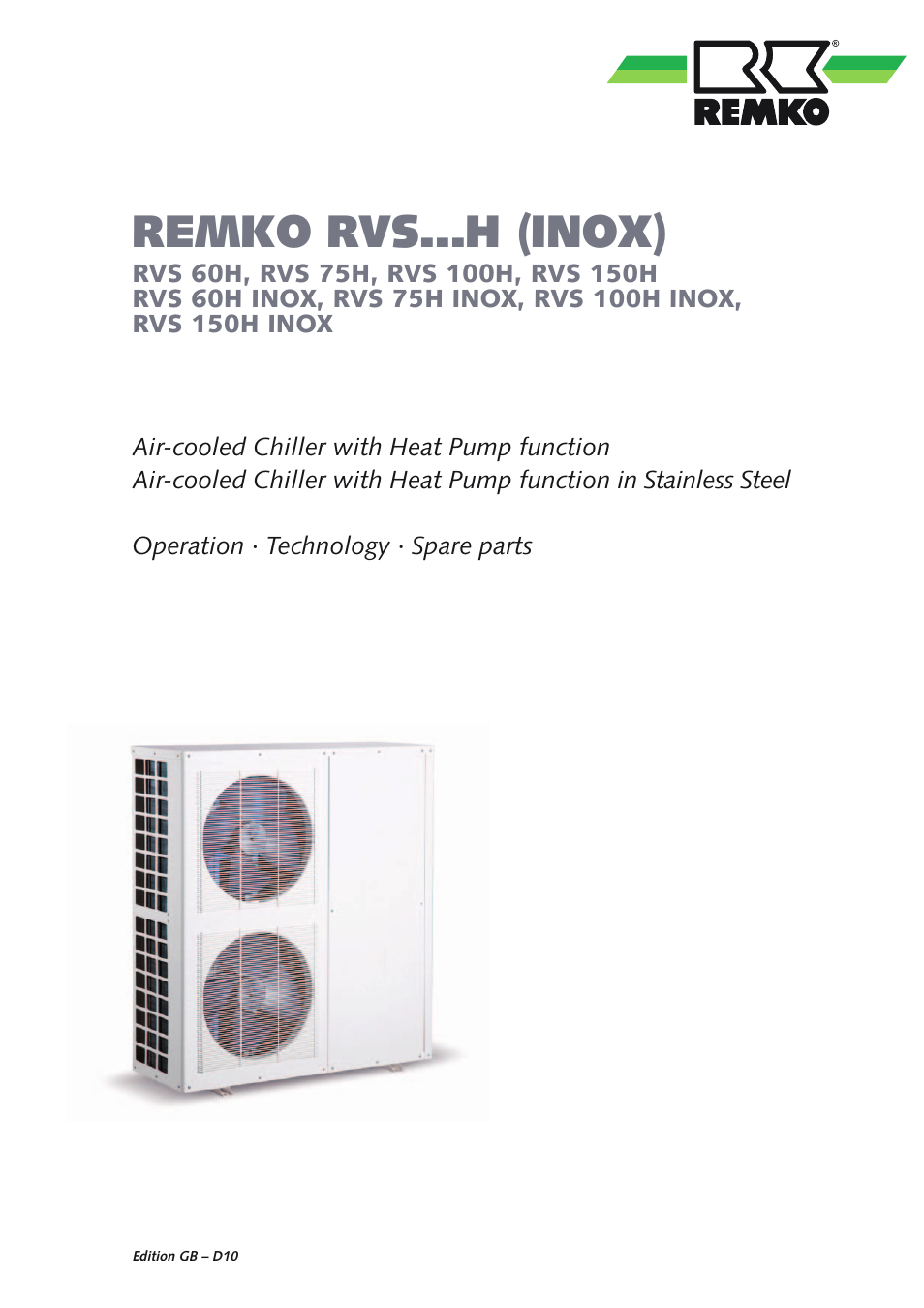 REMKO RVS 60 H User Manual | 44 pages