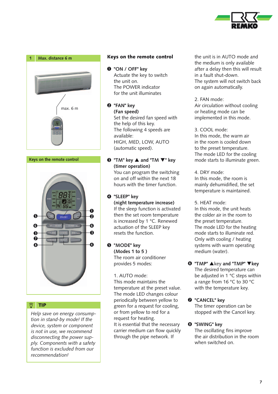 REMKO WLT 25 User Manual | Page 7 / 24