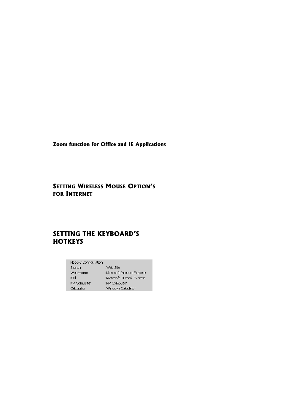 Setting the keyboard’s hotkeys | Compaq 27MHz User Manual | Page 15 / 24