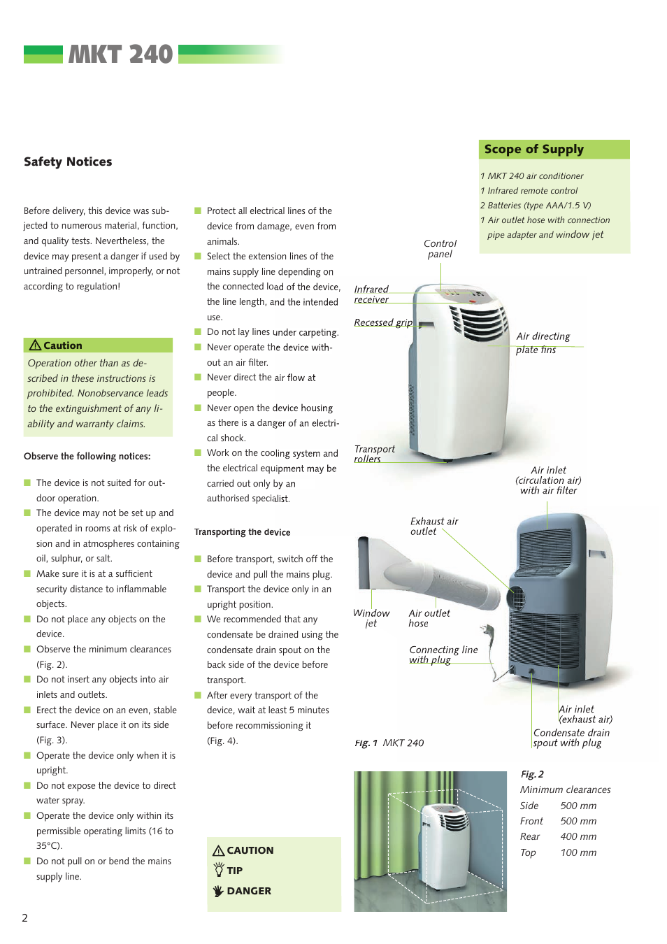 Mkt 240 | REMKO MKT 240 User Manual | Page 2 / 12