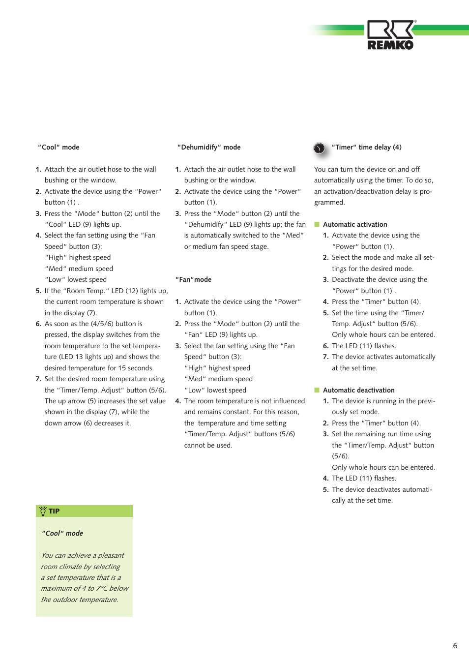 REMKO MKT 250 User Manual | Page 5 / 12