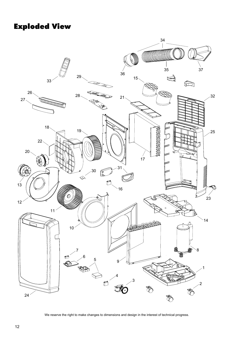 Exploded view | REMKO MKT 260 User Manual | Page 12 / 16