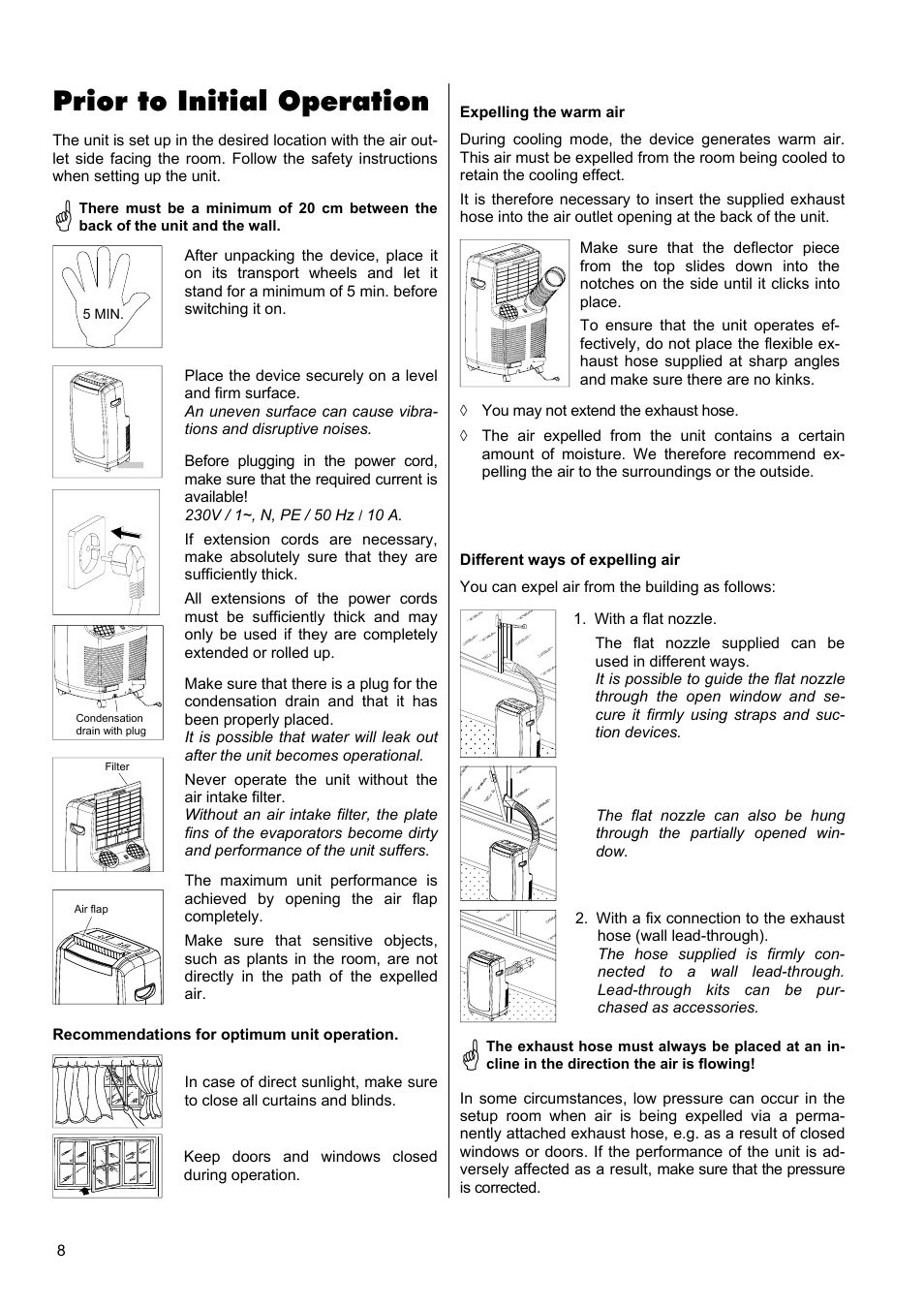 Prior to initial operation | REMKO MKT 260 User Manual | Page 8 / 16