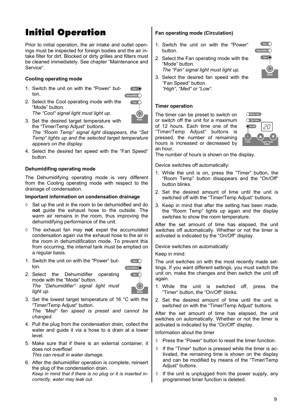 Initial operation | REMKO MKT 260 User Manual | Page 9 / 16