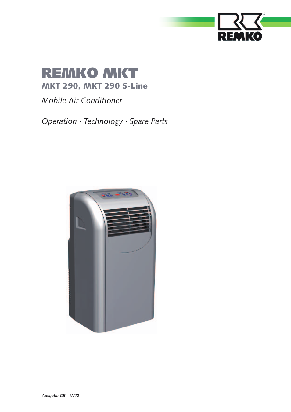 REMKO MKT 290 User Manual | 20 pages