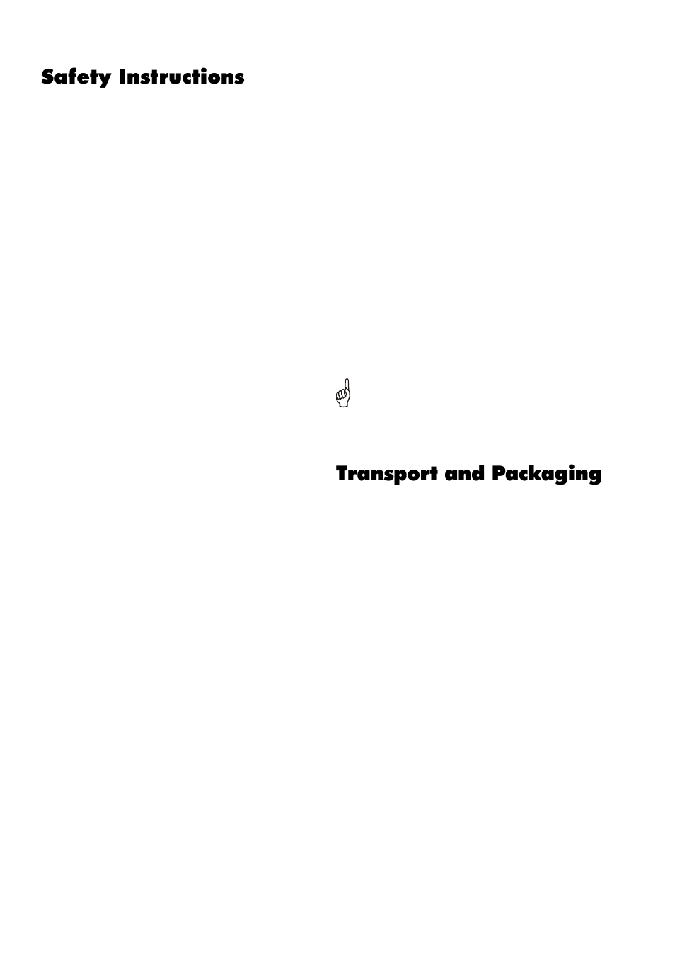 Safety instructions, Transport and packaging | REMKO MKT 3502 Neutral User Manual | Page 4 / 16