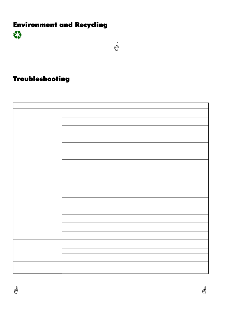 Troubleshooting, Environment and recycling | REMKO RKL 220 User Manual | Page 10 / 16