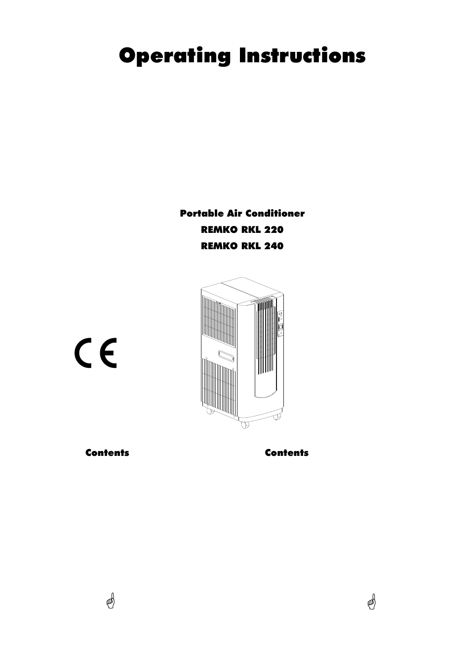 Operating instructions | REMKO RKL 220 User Manual | Page 3 / 16