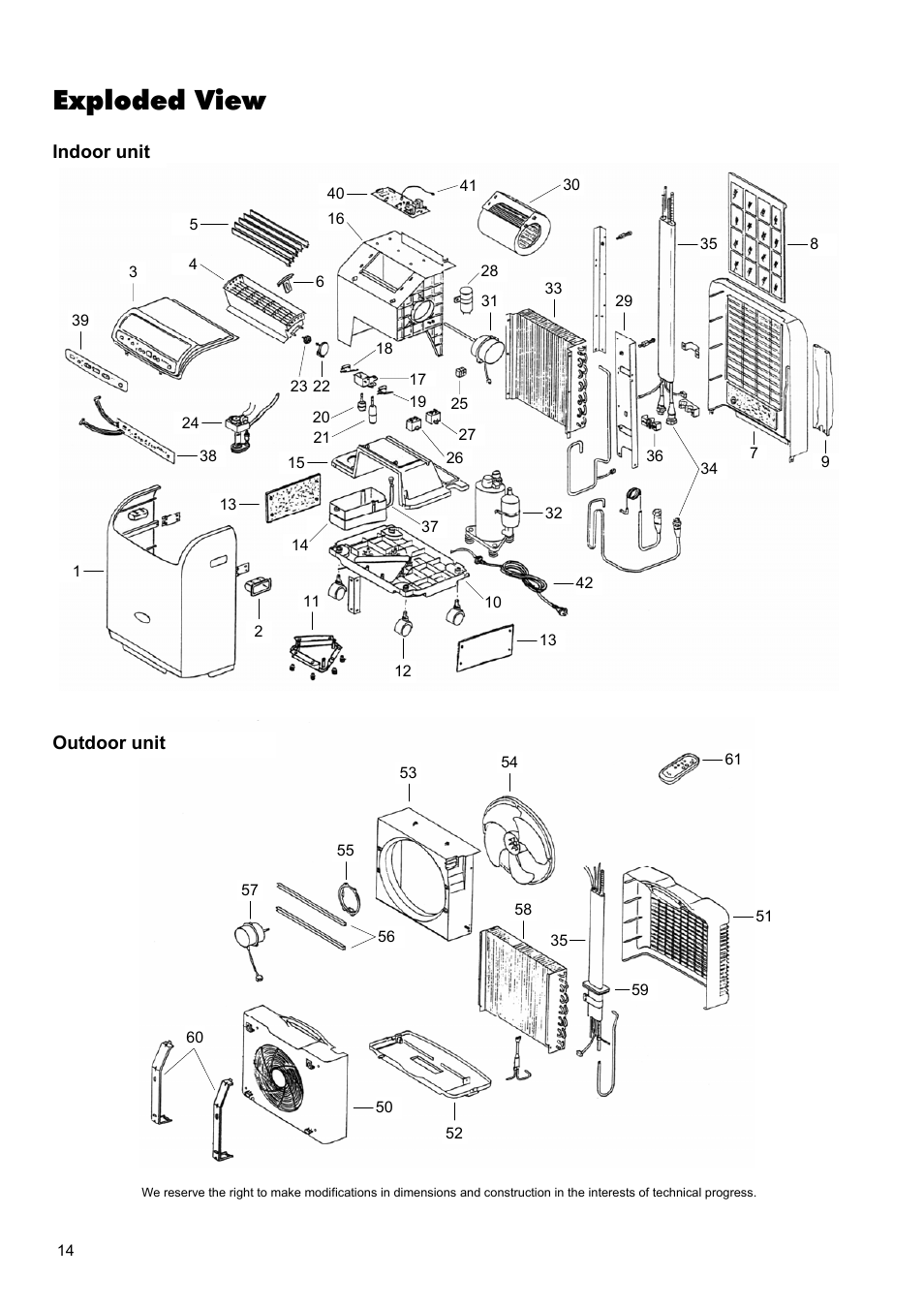 Exploded view | REMKO RKL 460 User Manual | Page 14 / 16