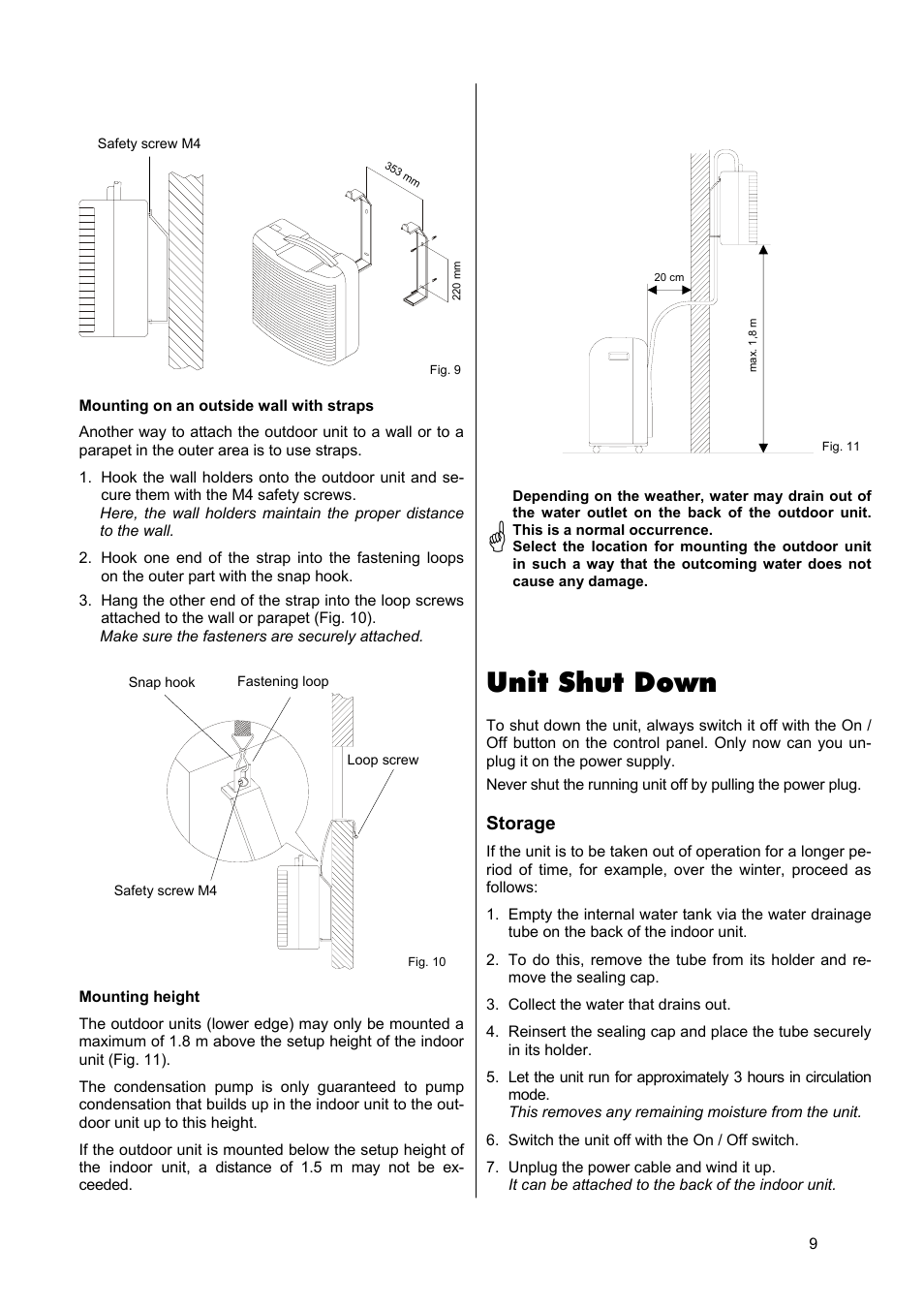 Unit shut down | REMKO RKL 460 User Manual | Page 9 / 16