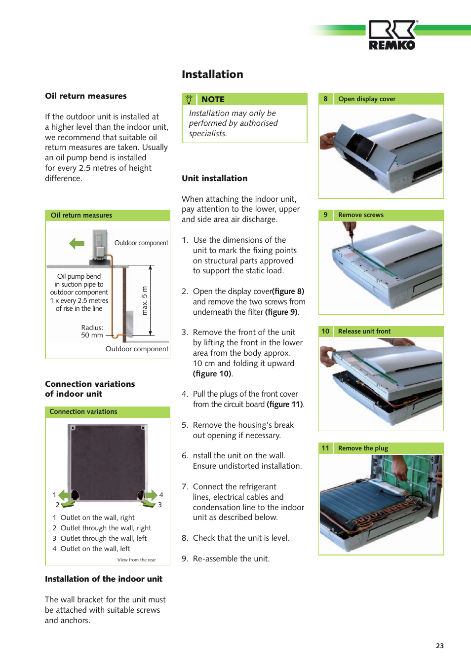 Installation | REMKO ATY 261 DC User Manual | Page 23 / 36