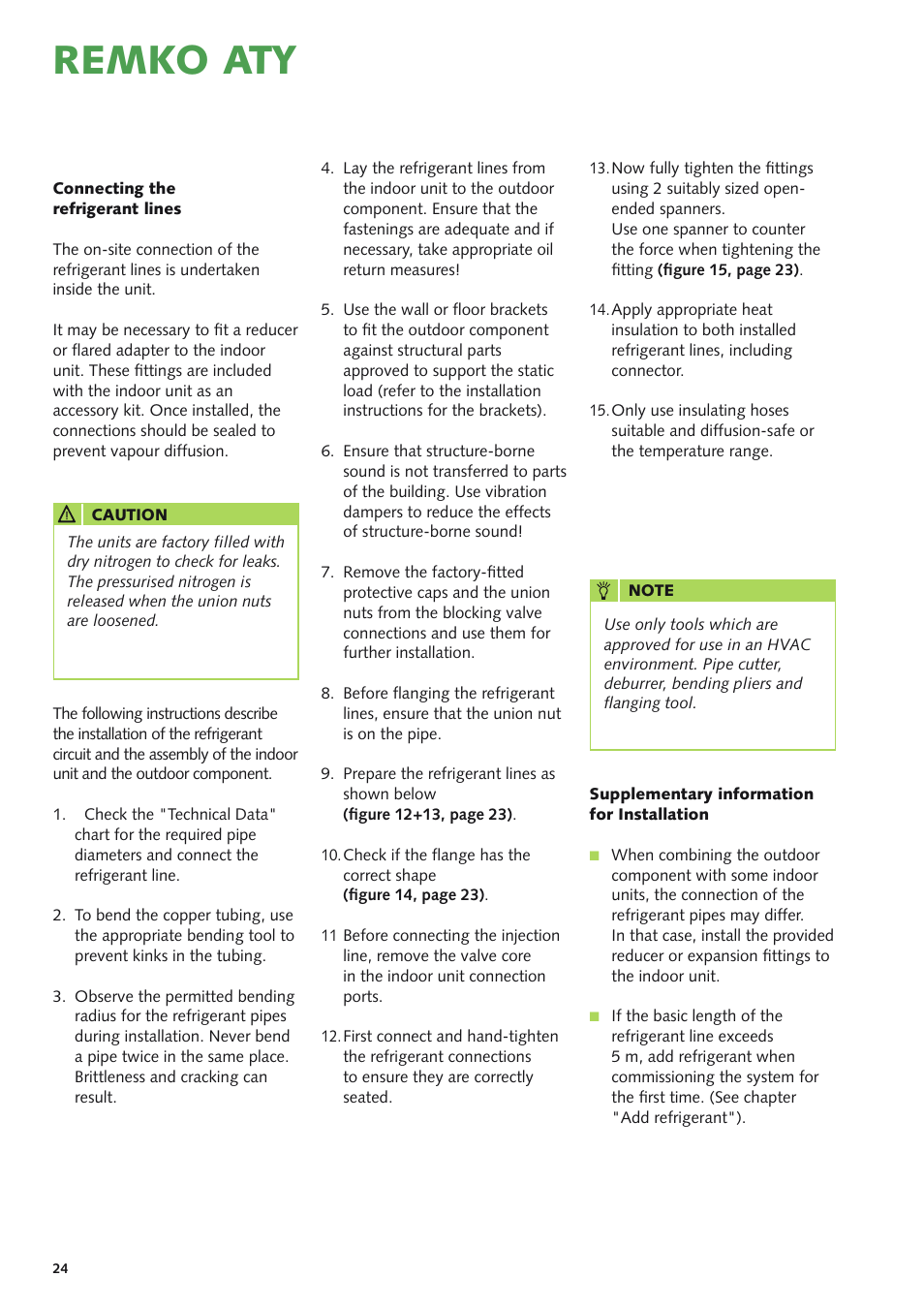 Remko aty | REMKO ATY 261 DC User Manual | Page 24 / 36