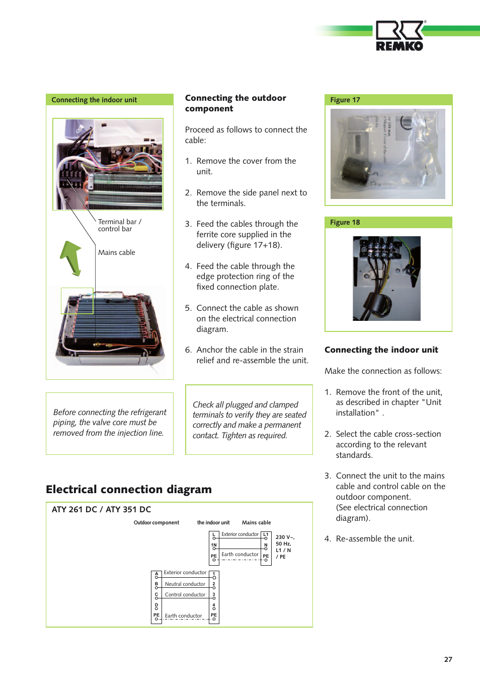 Electrical connection diagram | REMKO ATY 261 DC User Manual | Page 27 / 36