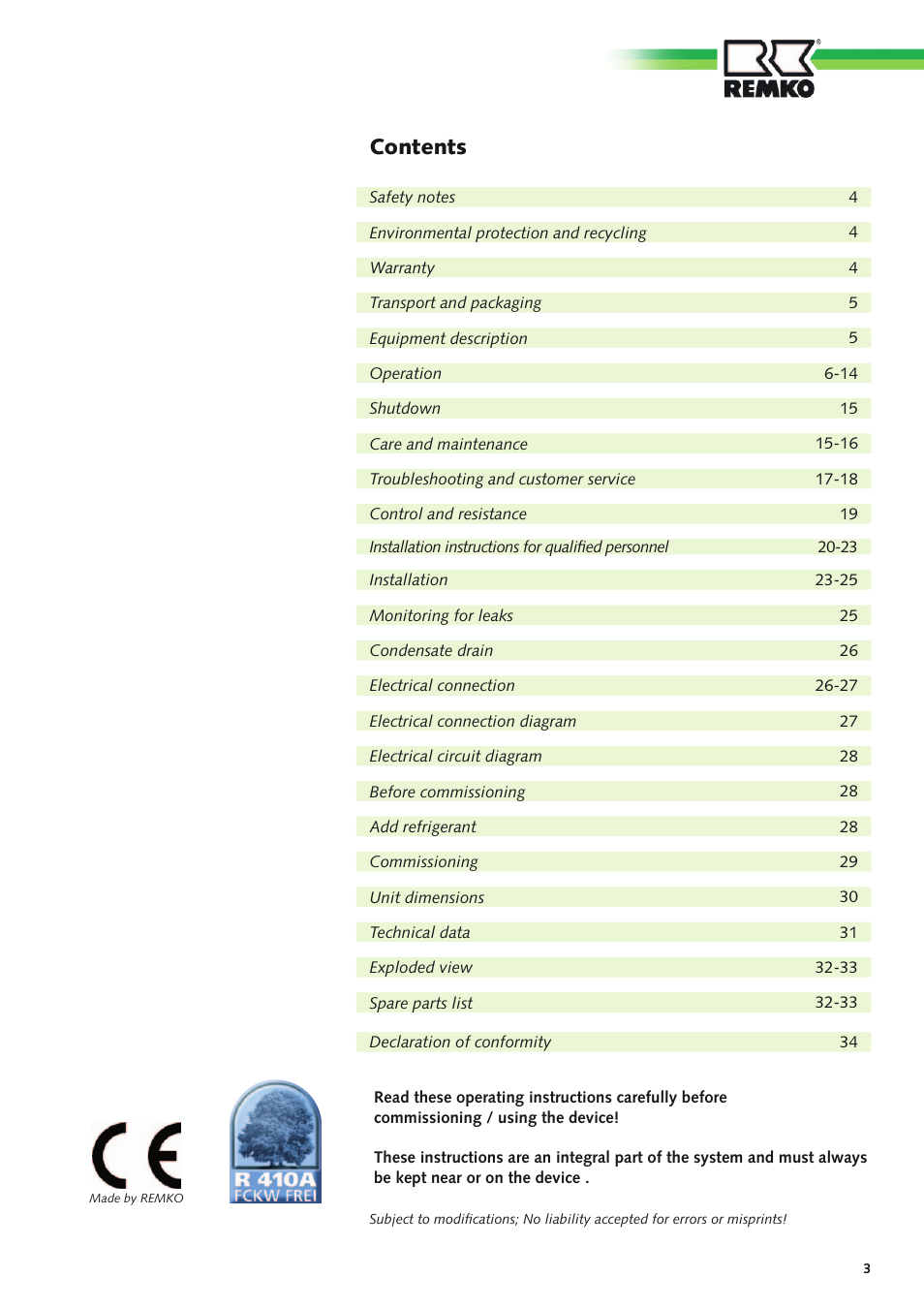 REMKO ATY 261 DC User Manual | Page 3 / 36