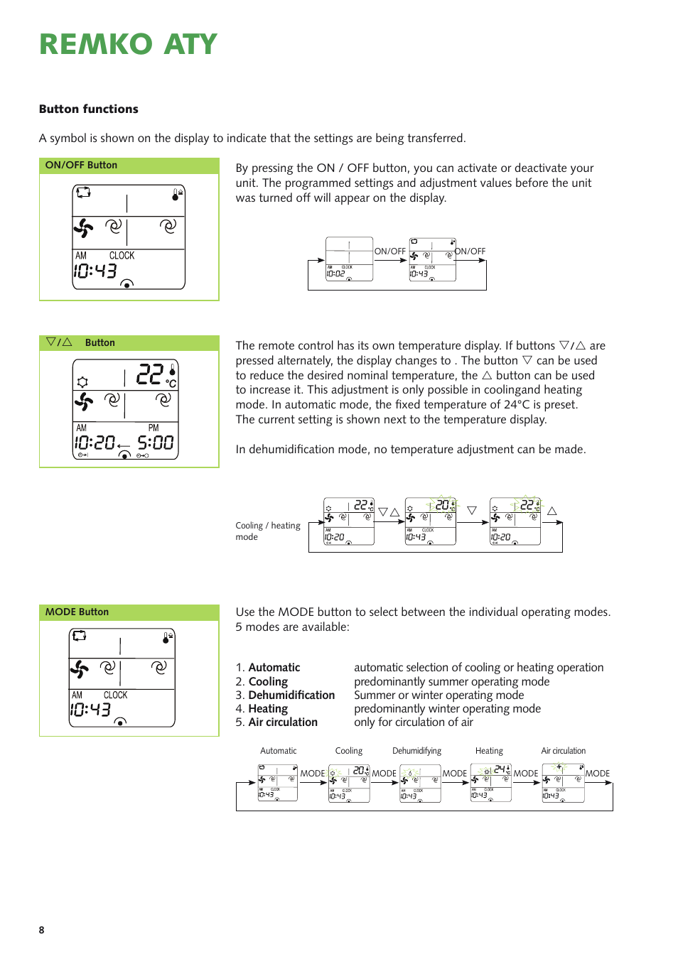 Remko aty | REMKO ATY 261 DC User Manual | Page 8 / 36