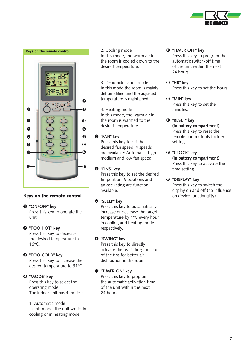 REMKO BL 261 User Manual | Page 7 / 32