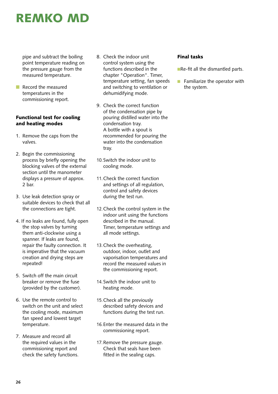 Remko md | REMKO MD 261 User Manual | Page 26 / 32