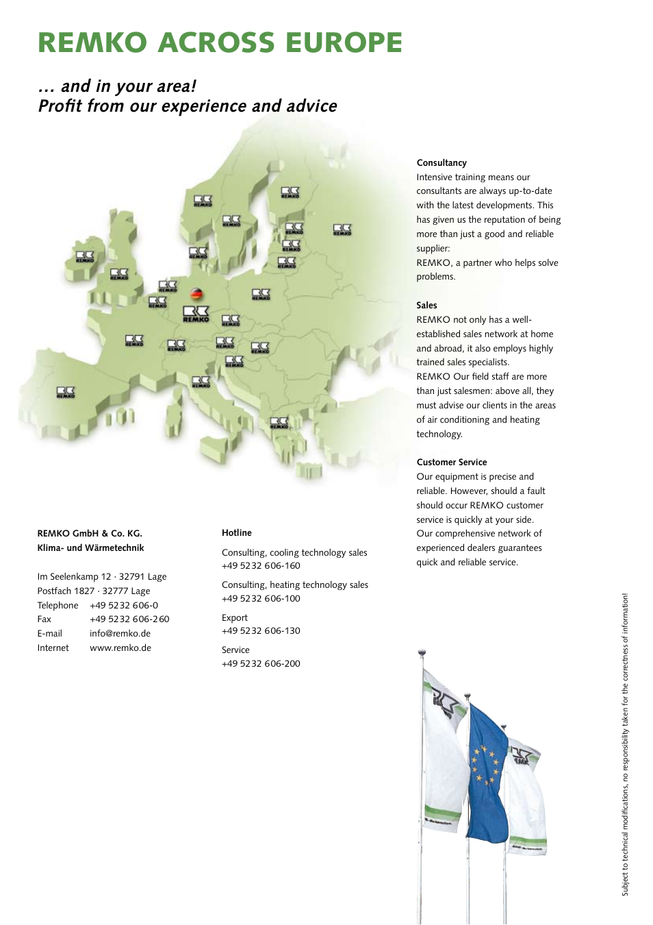 Remko across europe | REMKO MD 261 User Manual | Page 32 / 32