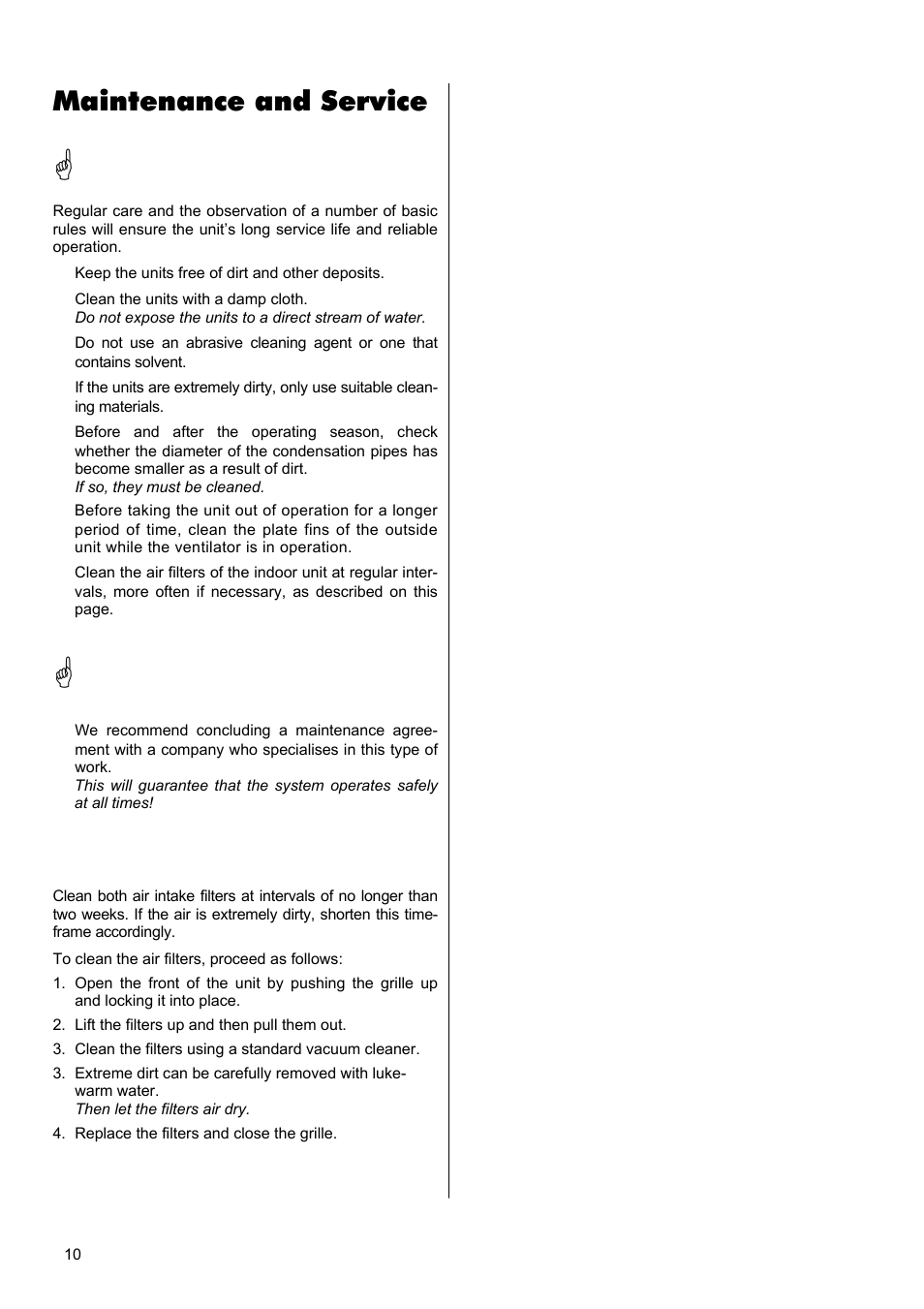 Maintenance and service | REMKO ML 260 User Manual | Page 10 / 24