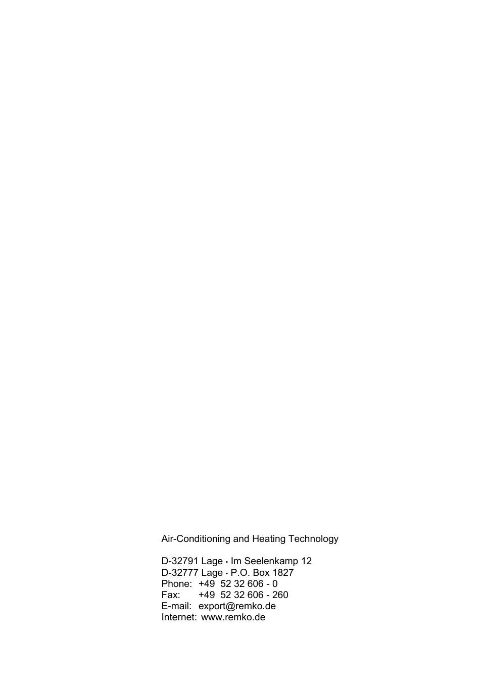 REMKO ML 260 User Manual | Page 24 / 24