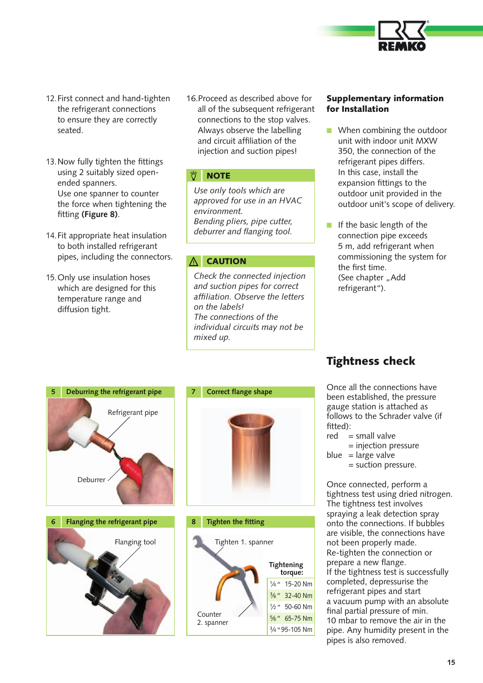 Tightness check | REMKO MVT 600 DC User Manual | Page 15 / 28