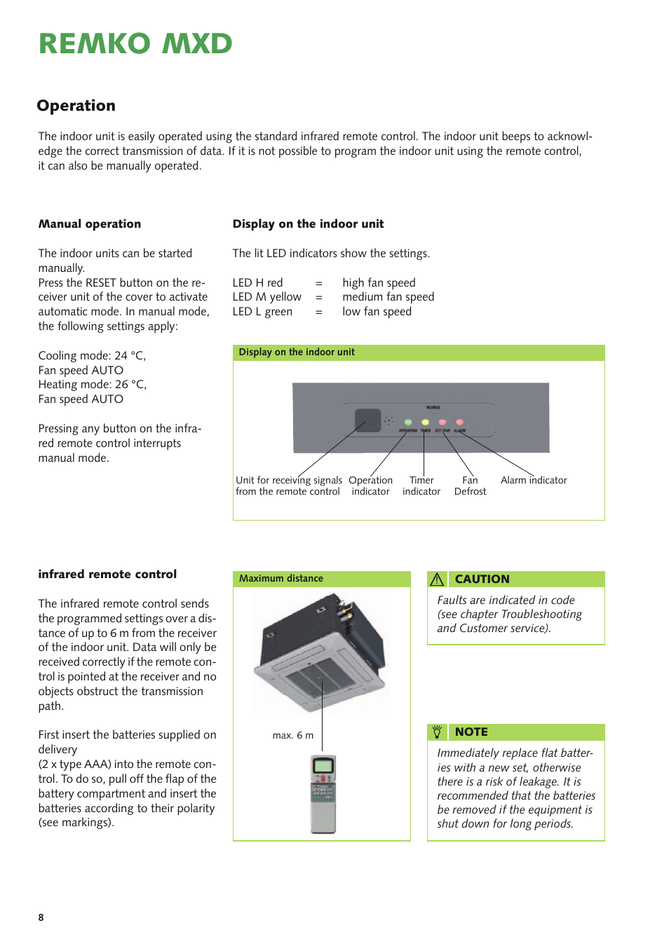 Remko mxd, Operation | REMKO MXD 200 v.1 User Manual | Page 8 / 28