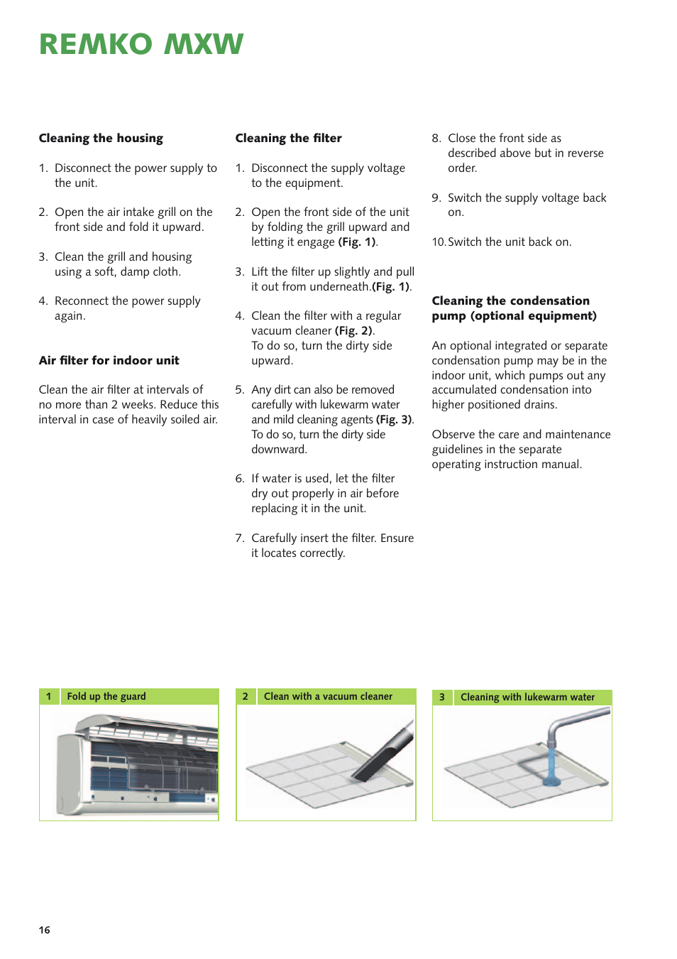 Remko mxw | REMKO MXD 200 v.3 User Manual | Page 16 / 28
