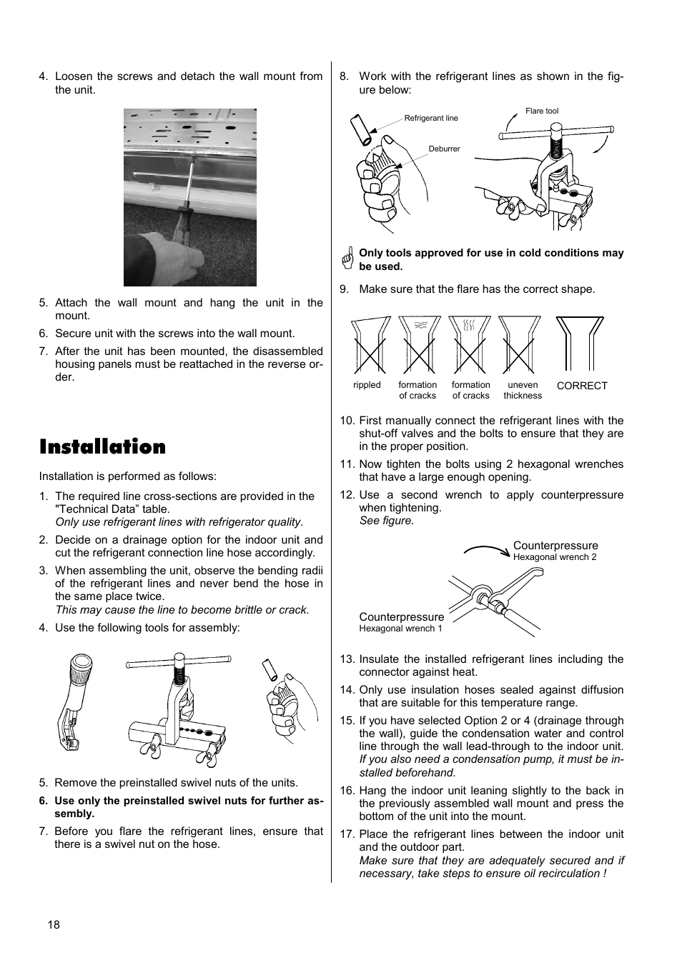 Installation | REMKO RKS 327 H User Manual | Page 18 / 28