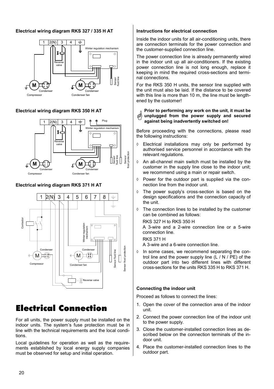 Electrical connection | REMKO RKS 327 H User Manual | Page 20 / 28