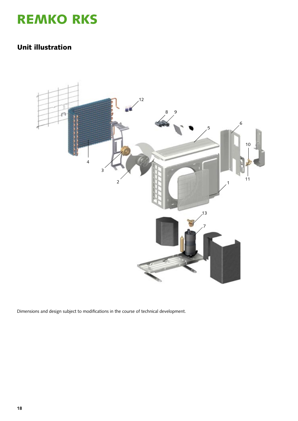 Remko rks, Unit illustration | REMKO RKS 435 H User Manual | Page 18 / 20