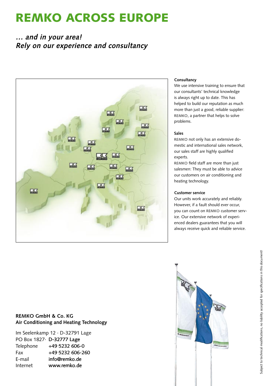 Remko across europe | REMKO RKS 435 H User Manual | Page 20 / 20