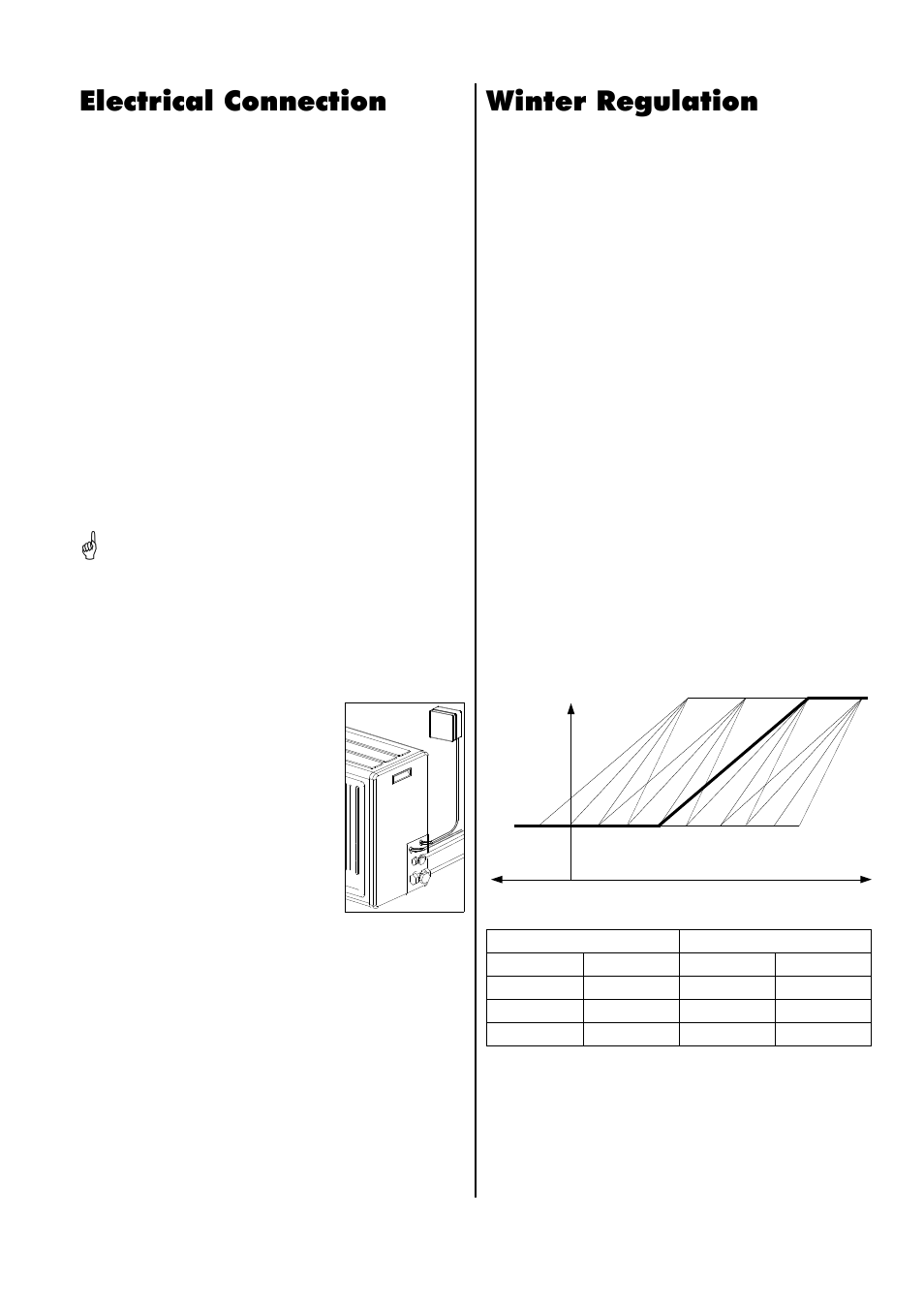 Electrical connection, Winter regulation | REMKO RKS 510 User Manual | Page 11 / 16