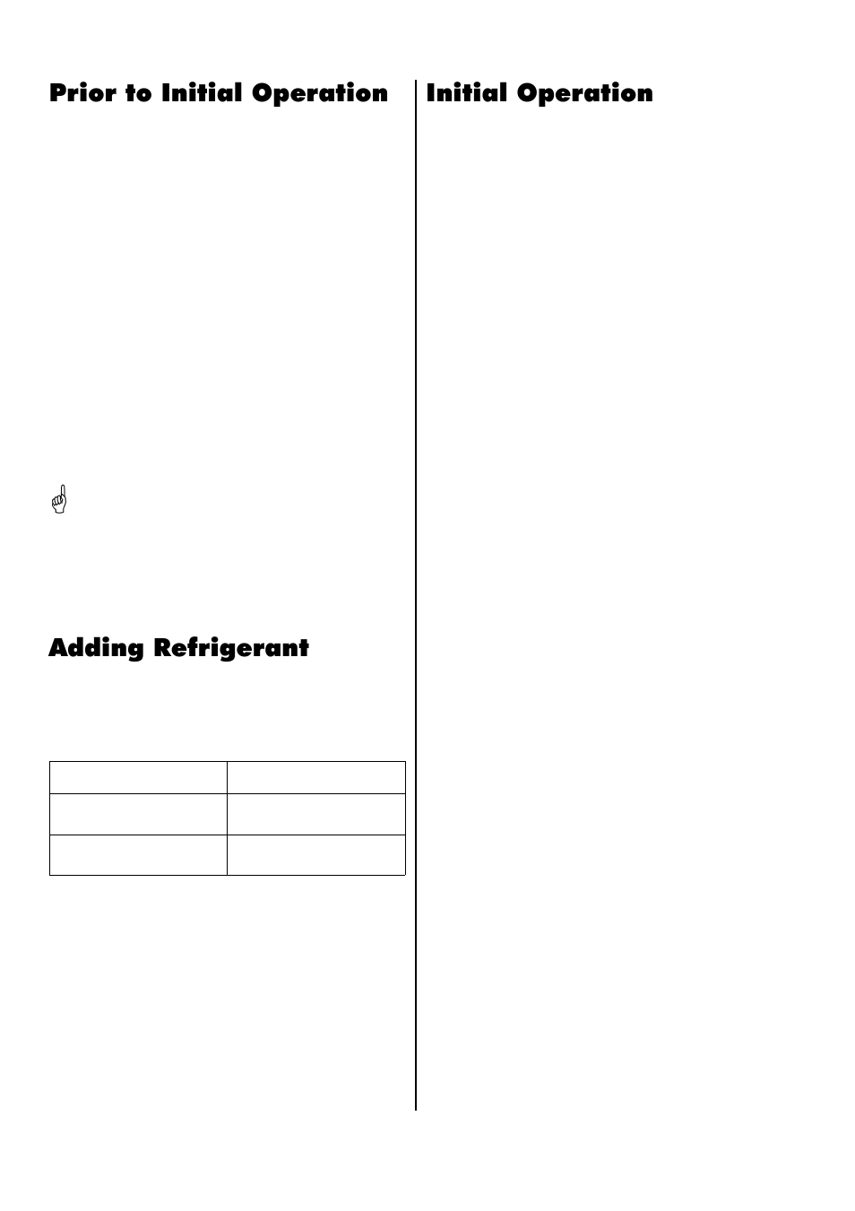 Prior to initial operation, Adding refrigerant, Initial operation | REMKO RKS 510 User Manual | Page 12 / 16