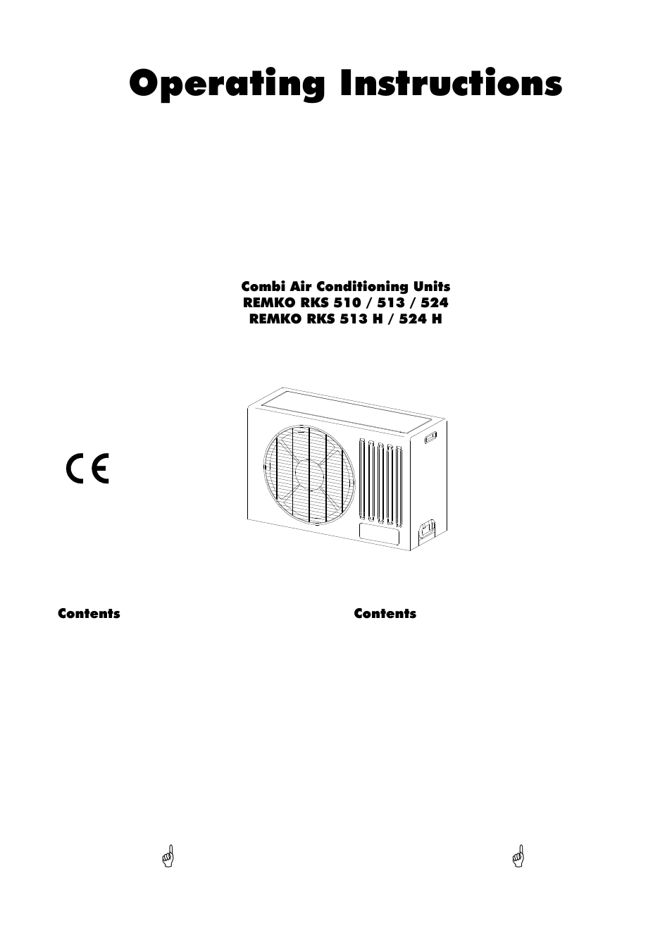 Operating instructions | REMKO RKS 510 User Manual | Page 3 / 16