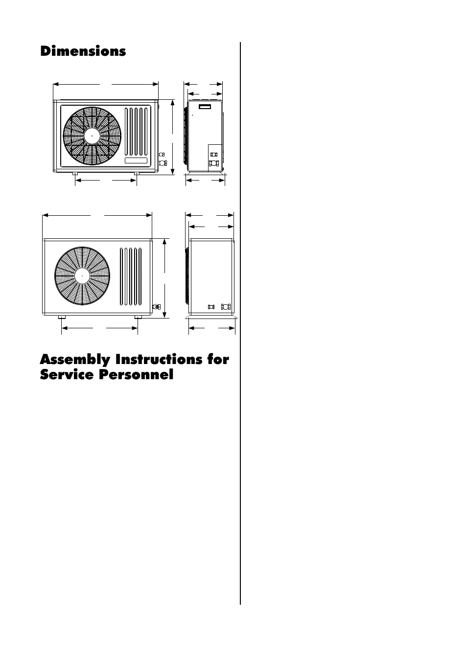 Assembly instructions for service personnel, Dimensions | REMKO RKS 510 User Manual | Page 7 / 16