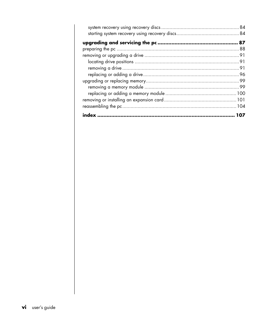 Compaq 8000 Series User Manual | Page 7 / 120