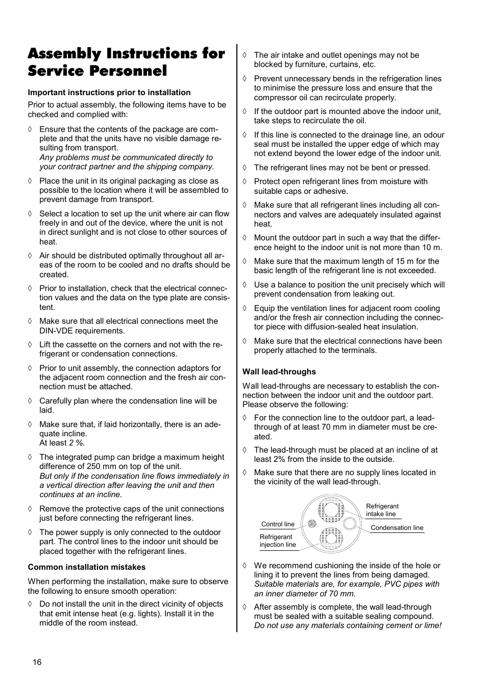 Assembly instructions for service personnel | REMKO RKV 13 C User Manual | Page 16 / 24